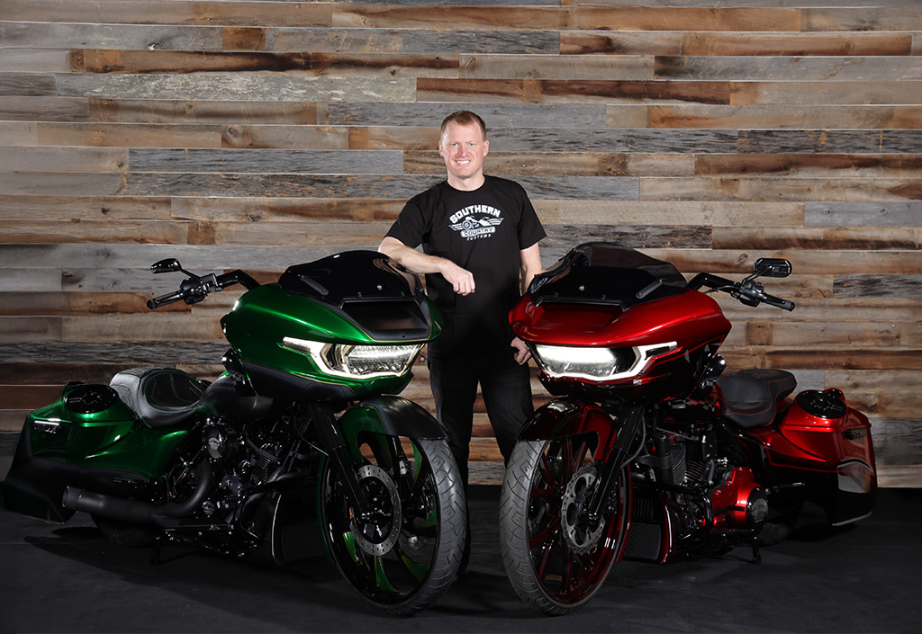 Rusty Wallace and Stephen with bike